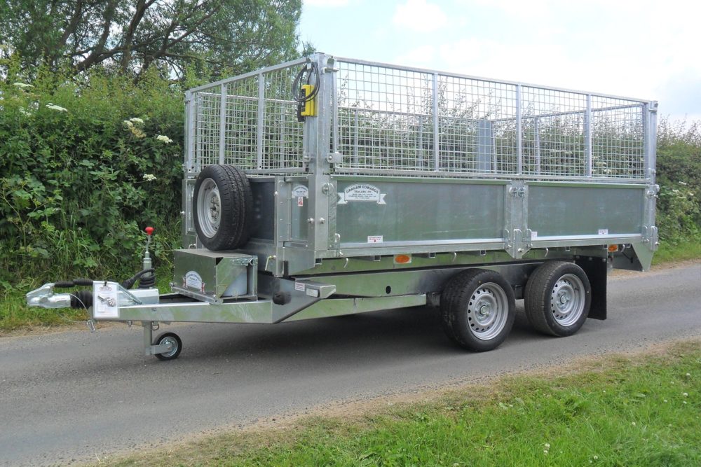 Tipping Trailer - TP105 Tipper with Cage Extensions