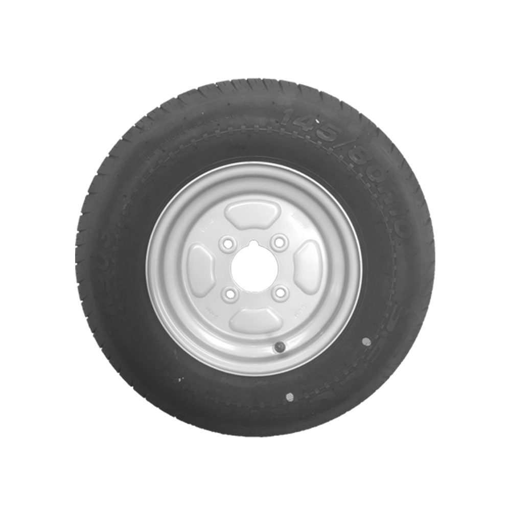 Wheel & Tyre 145 x 10inch 4 Stud PCD 4inch