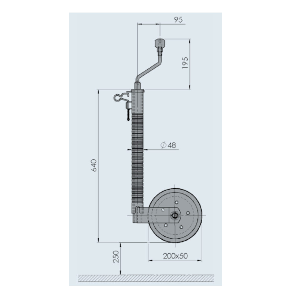 ALKO Jockey Wheel DRAWING
