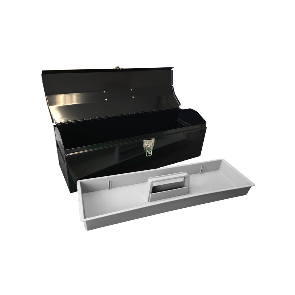 Black Barn Style Steel Toolbox 480x155x160 Edwards Trailers