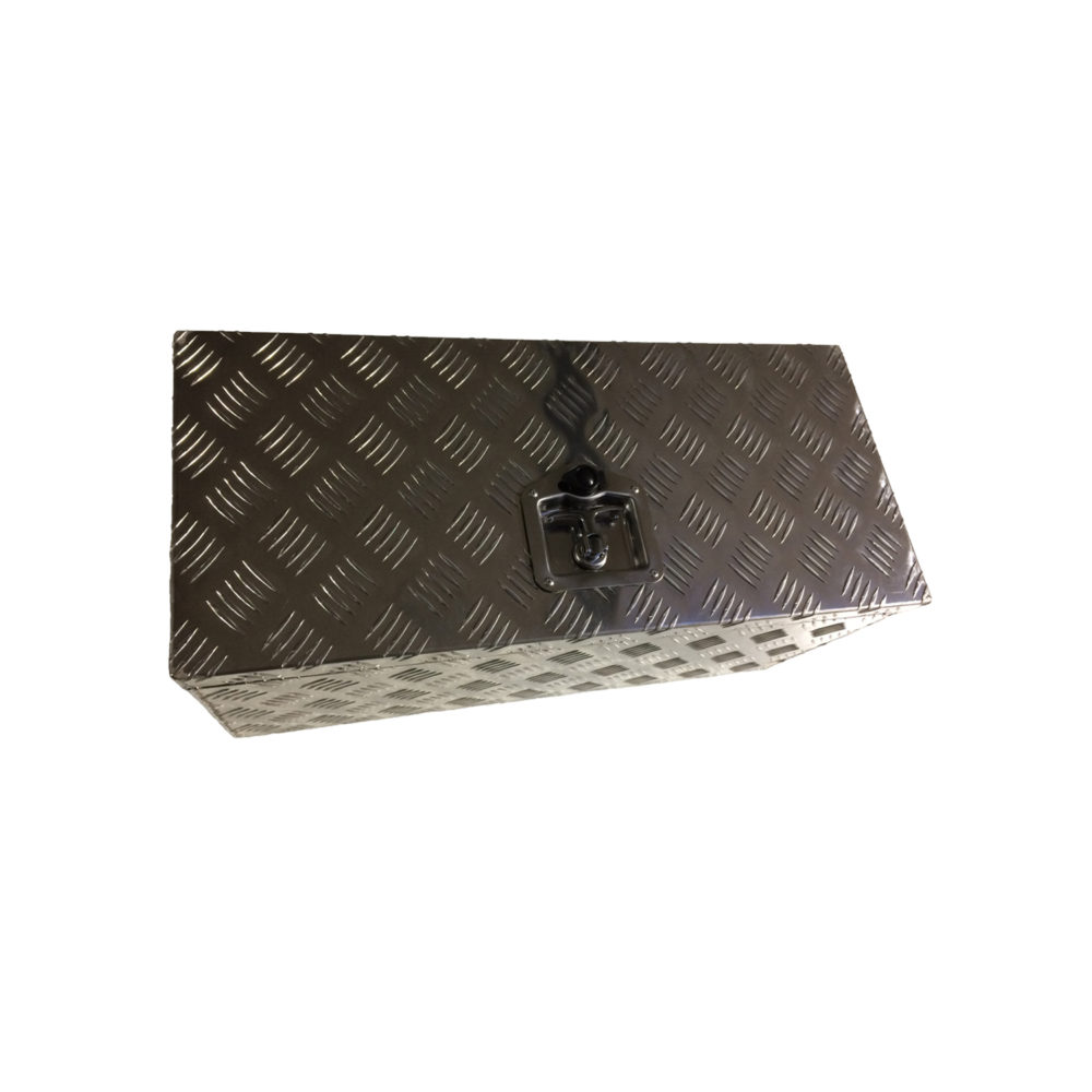 Aluminium Chequer Plate Toolbox 26x12x12