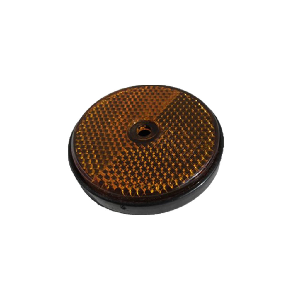 Circle Amber Reflector Trailer Side MP155B