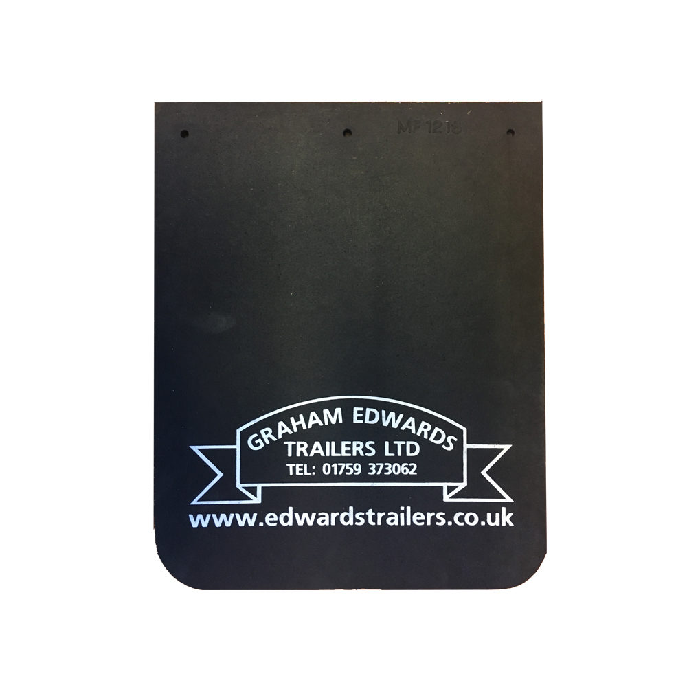 Pair of Graham Edwards Trailers Mudflaps 12inch x 15inch