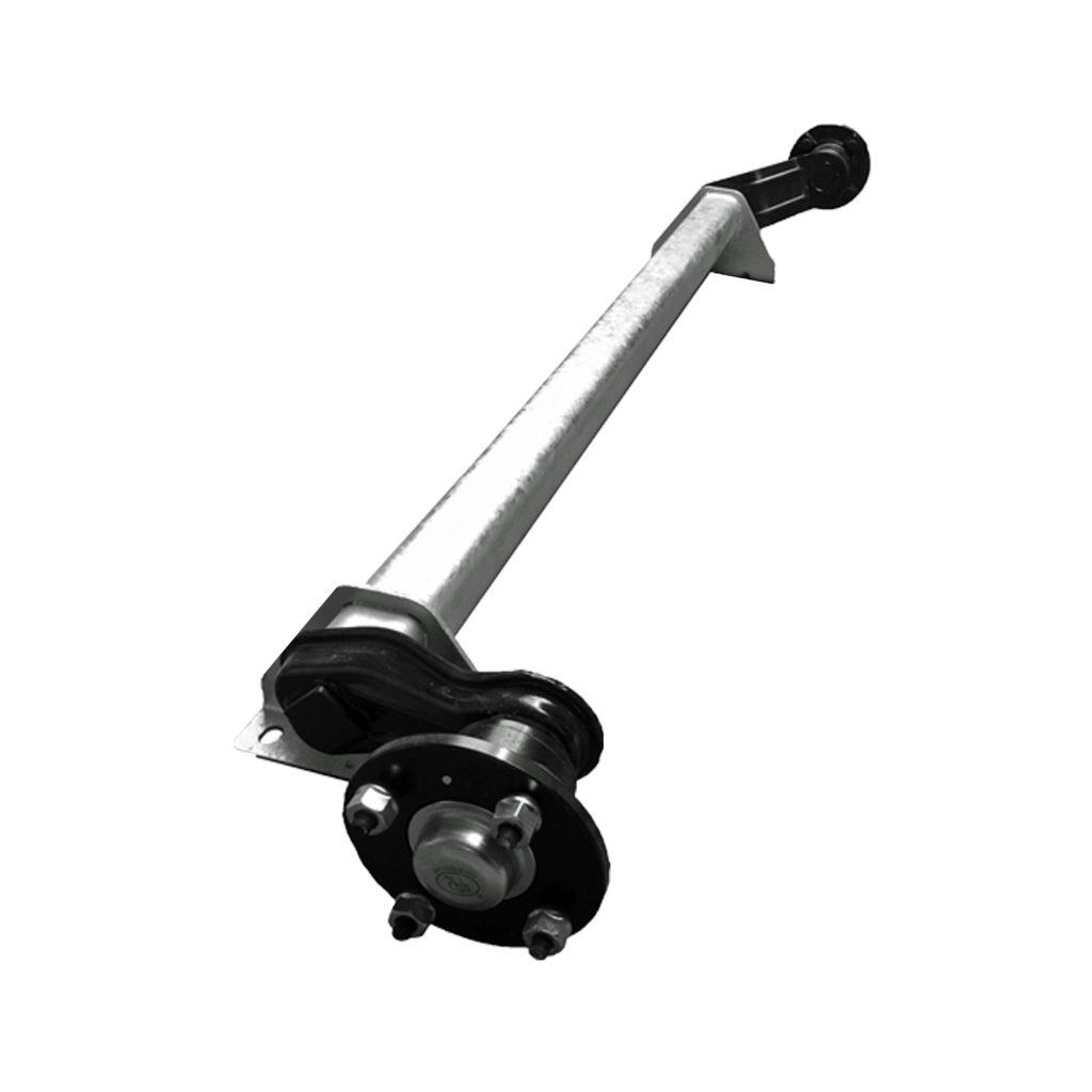SPP Unbraked Axle 4" PCD 1170mm Fixing Centres 1170mm Fixing