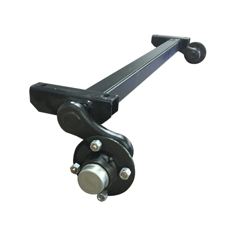 Peak Unbraked Axle - 4" PCD - 54" Fixing Centres