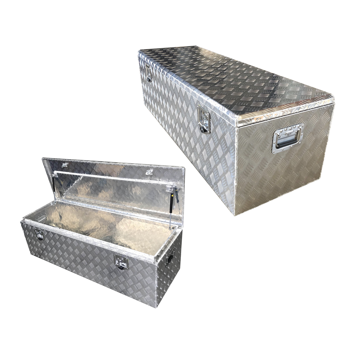 Aluminium Chequer Plate Tool Chest 1420mm