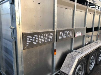Powerdeck trailer signage Livestock trailer accessories