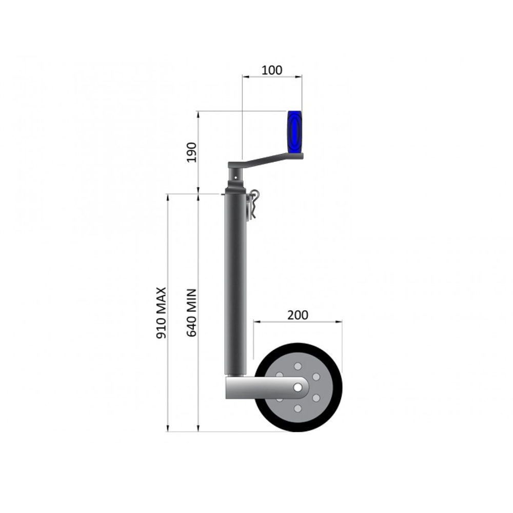 Maypole 9721 drawing with sizes