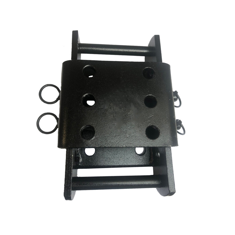 Adjustable Hitch Drop Plate Black